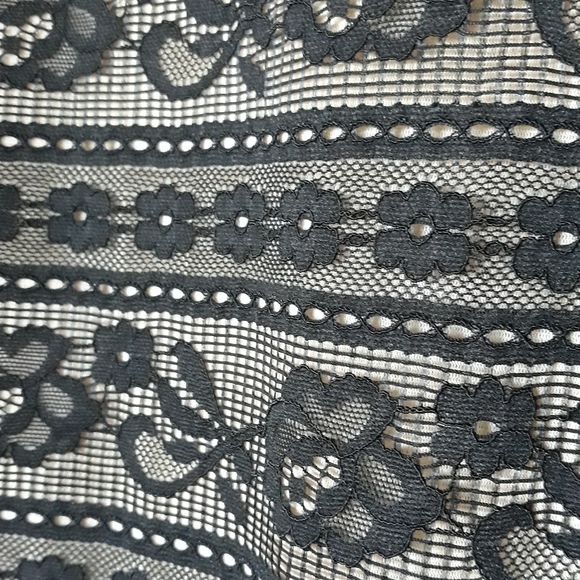 Max Studio Specialty MSSP lace bodysuit black nylon blend size Medium - Picture 7 of 10